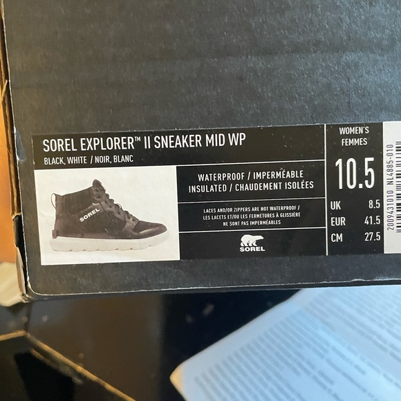 SOREL Explorer II Sneaker, Mismatch Women’s size 10&10.5 - Picture 5 of 14